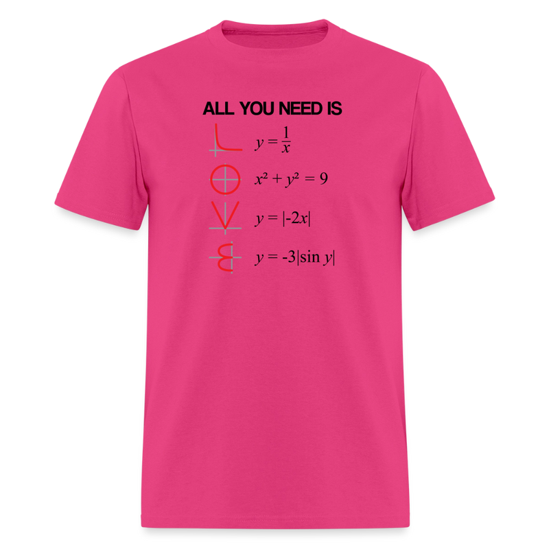 "All You Need Is LOVE" - Men's T-Shirt | GILDAN 5000 - fuchsia