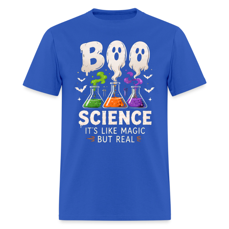 BOO SCIENCE HALLOWEEN Men's T-Shirt - royal blue