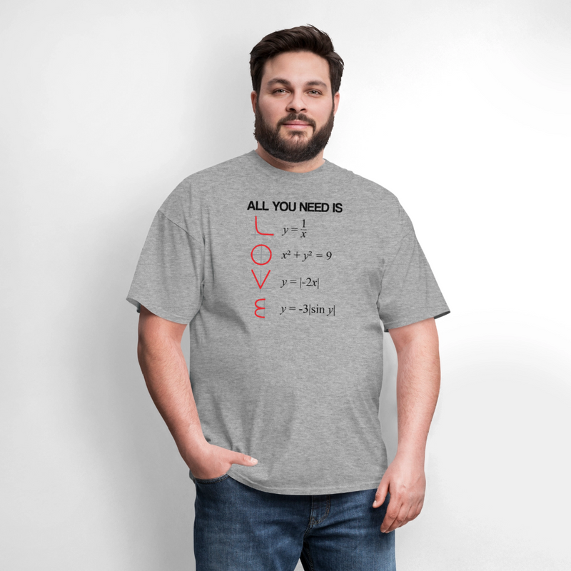 "All You Need Is LOVE" - Men's T-Shirt | GILDAN 5000 - heather gray
