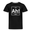 "Ah! The Element of Surprise" Toddler T-Shirt – Funny Science Tee for Little STEM Explorers - black