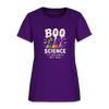 BOO Science Its like Magic but Real Halloween Women's T-Shirt - purple