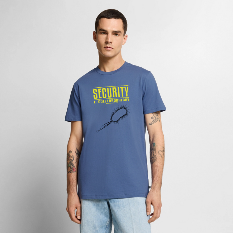 "Security E. Coli Laboratory" -  Men's Premium T-Shirt - stone blue 