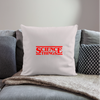 Science Things Halloween Throw Pillow Cover 18” x 18” - light taupe