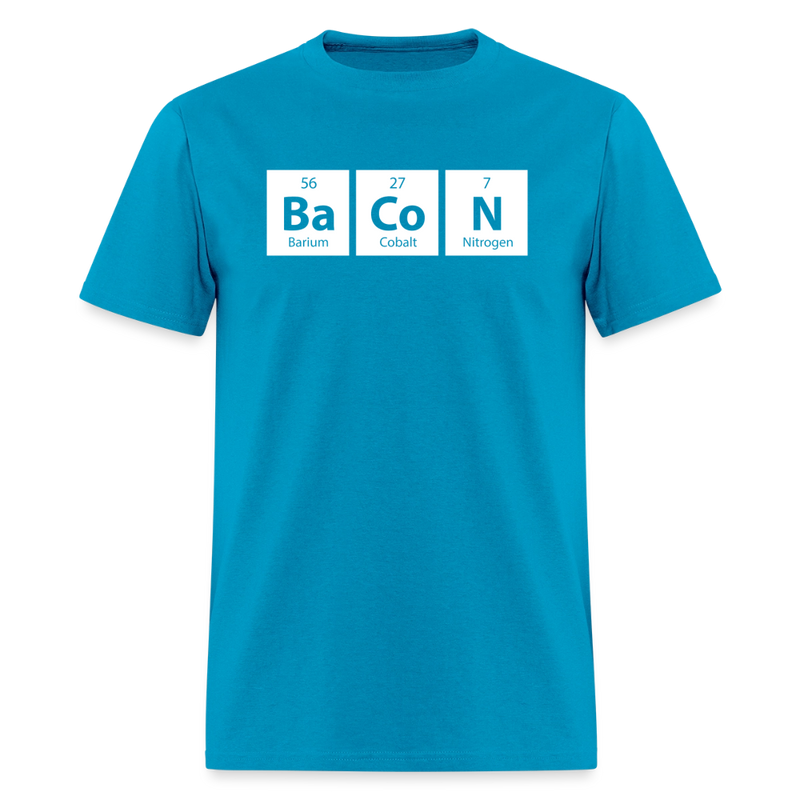"BACON" - Funny Quotes - Men's T-Shirt | GILDAN 5000 - turquoise