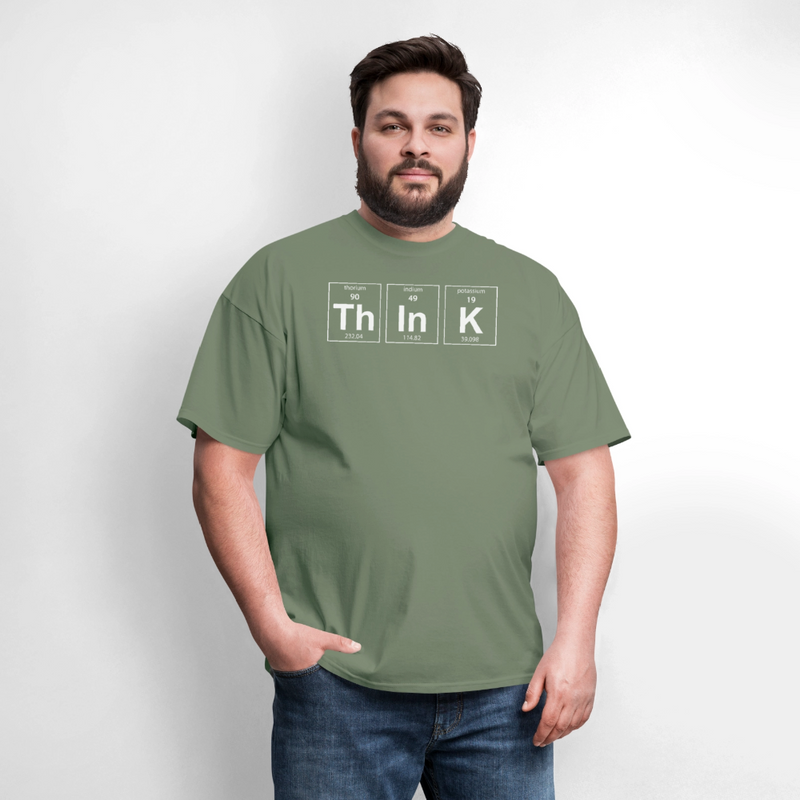 "Think" - Men's T-Shirt | GILDAN 5000 - military green