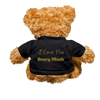 "I Love You Beary Much" - Teddy Bear SoftToy Plushy - black