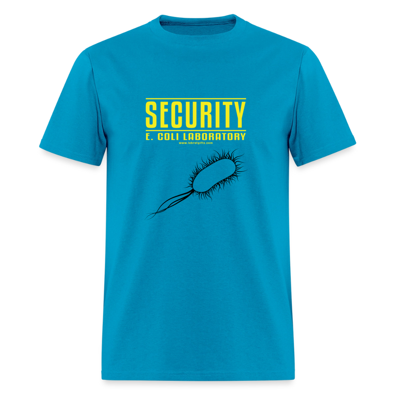 "Security E. Coli Laboratory" - Men's T-Shirt | GILDAN 5000 - turquoise
