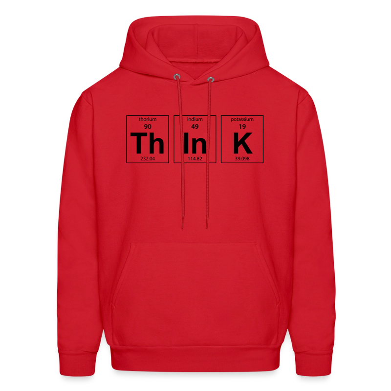 "Think" - Men's Hoodie - red