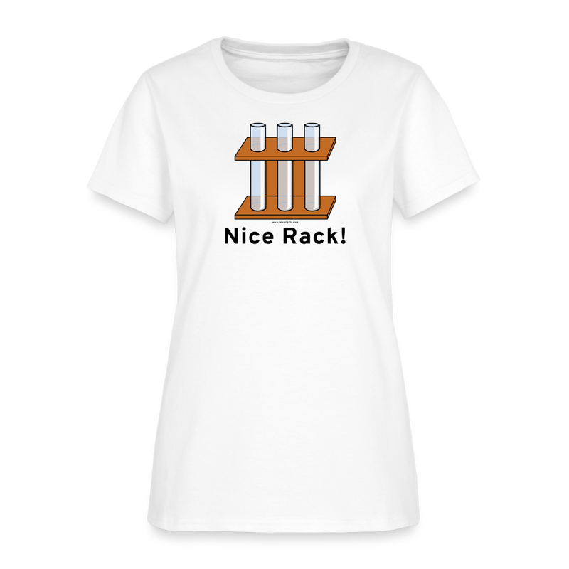 "Nice Rack" - Women's T-Shirt - white