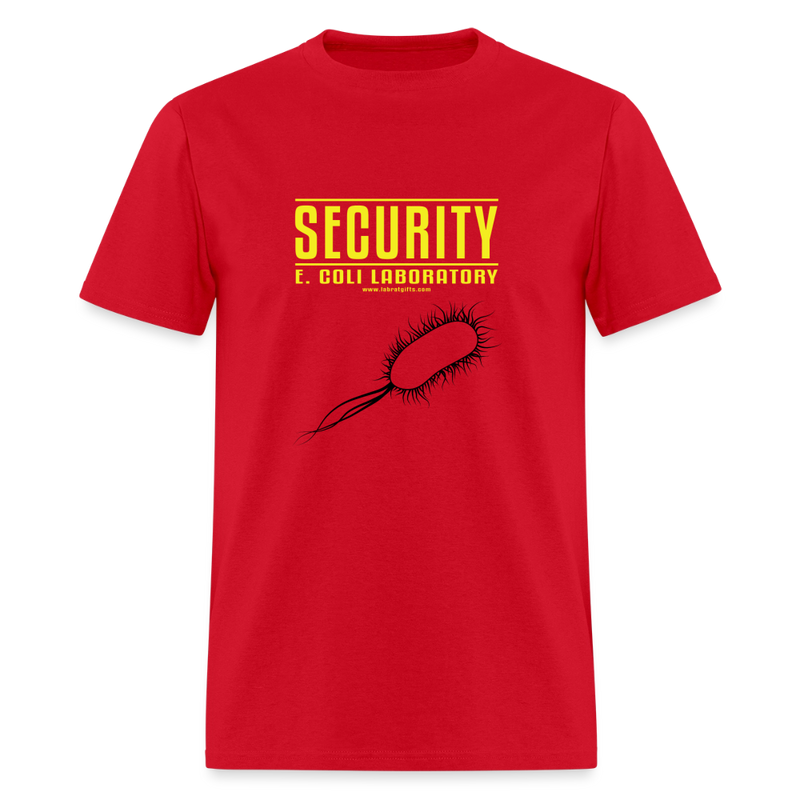 "Security E. Coli Laboratory" - Men's T-Shirt | GILDAN 5000 - red