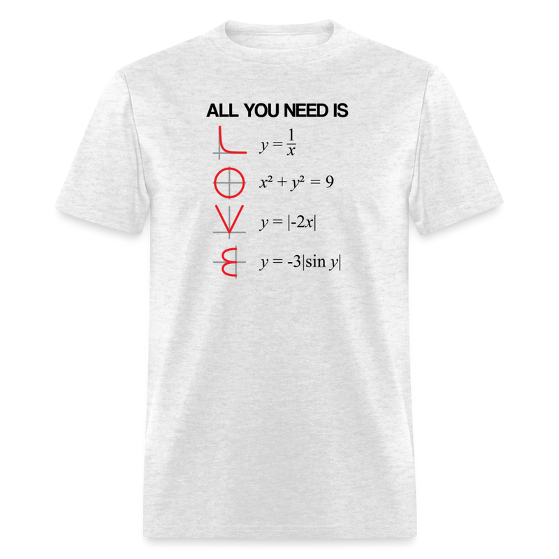 "All You Need Is LOVE" - Men's T-Shirt | GILDAN 5000 - light heather gray