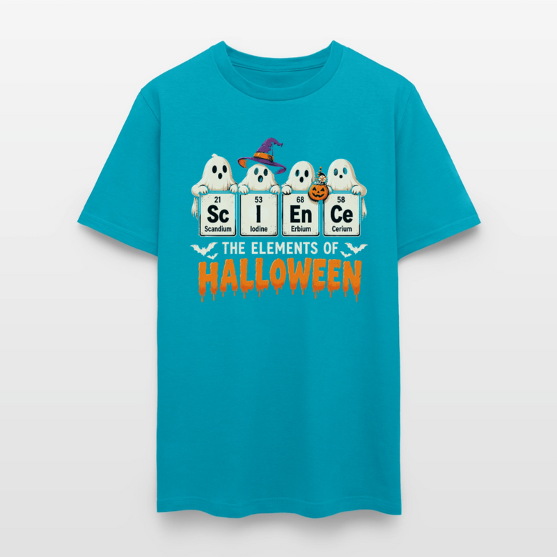Elements of Halloween Men's T-Shirt - turquoise