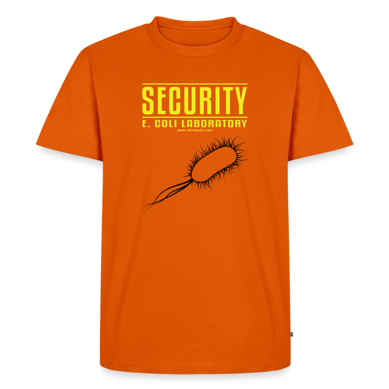 "Security E. Coli Laboratory" -  Men's Premium T-Shirt - orange 
