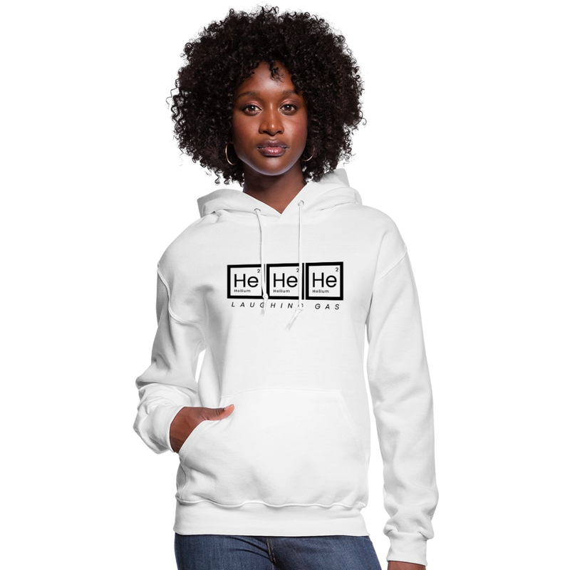 He He He - Helium - Laughing Gas - Women's Hoodie - white