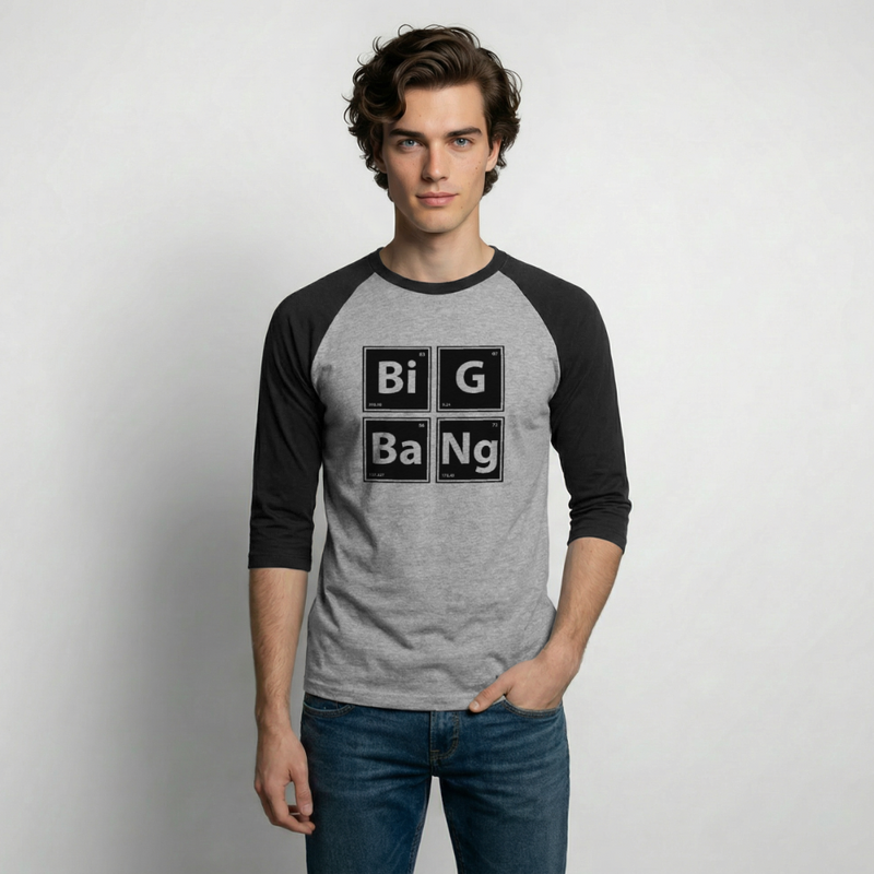 Baseball T-Shirt - heather gray/black