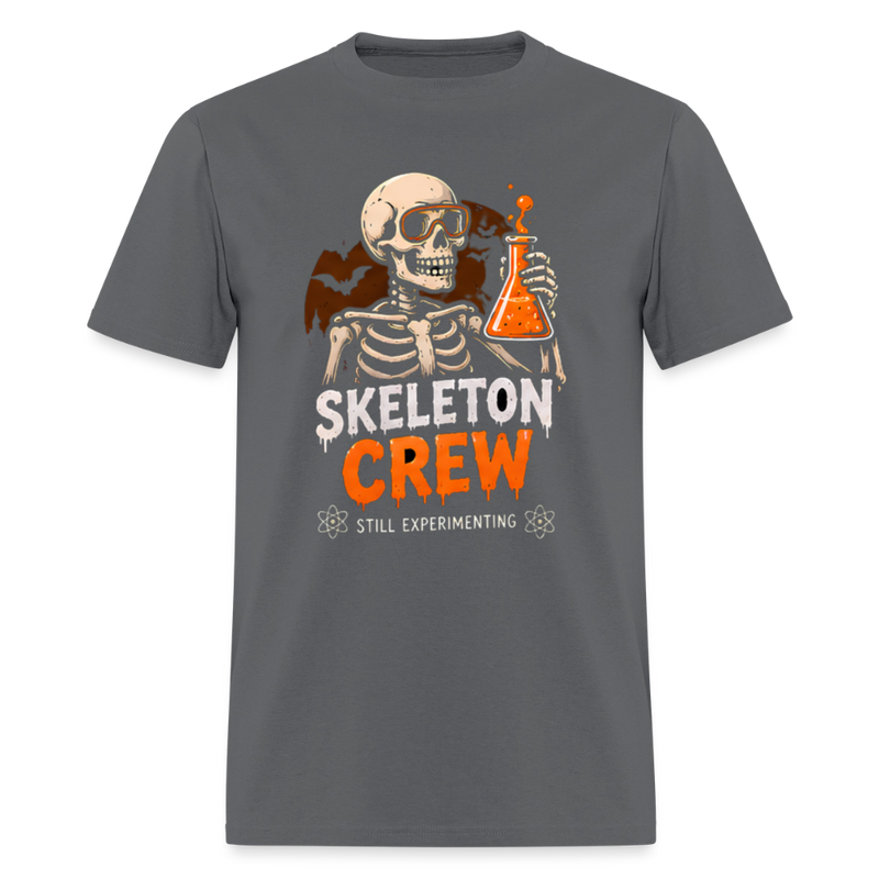 Skeleton Crew Halloween Men's T-Shirt - charcoal