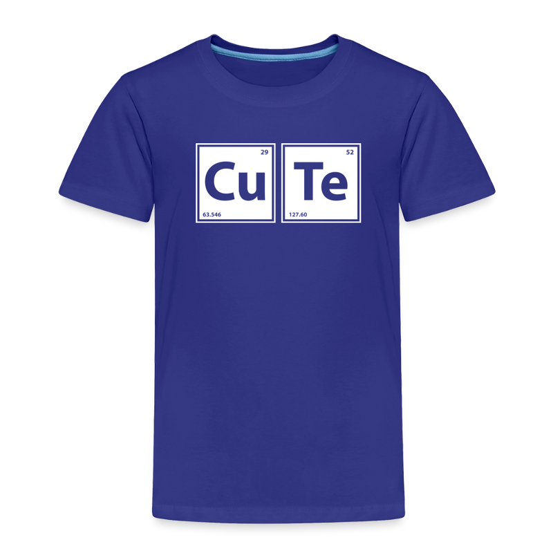 "CUTE" - Toddler Premium T-Shirt - royal blue