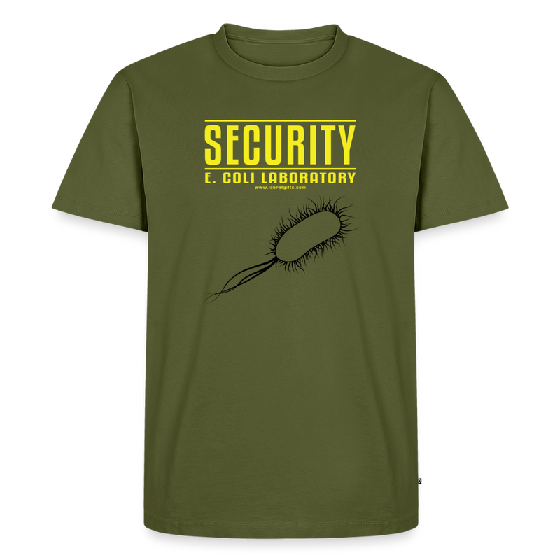 "Security E. Coli Laboratory" -  Men's Premium T-Shirt - khaki green 