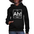 "Ah! The Element of Surprise" Science T-Shirt – Funny Chemistry Shirt - Women's Hoodie - black