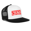 Science Things Halloween Trucker Hat - white/black