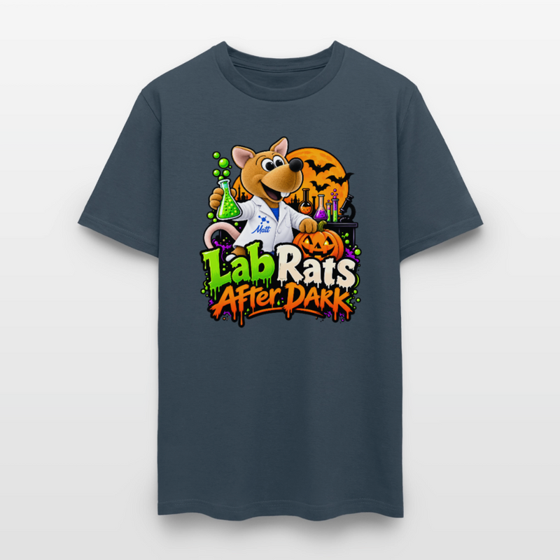 Matt - Lab Rats after Dark - Halloween Men's T-Shirt -  blue dusk