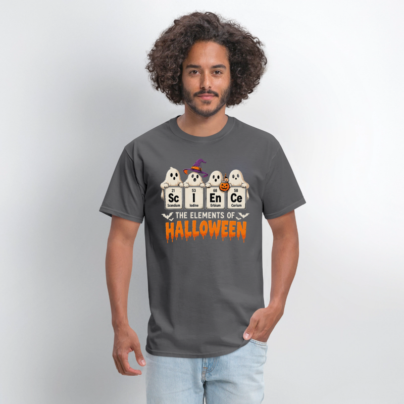 Elements of Halloween Men's T-Shirt - charcoal