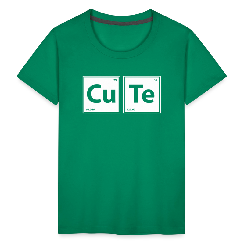 "CUTE" - Toddler Premium T-Shirt - kelly green