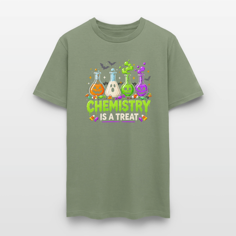 Chemistry is a Treat Halloween Men's T-Shirt - military green