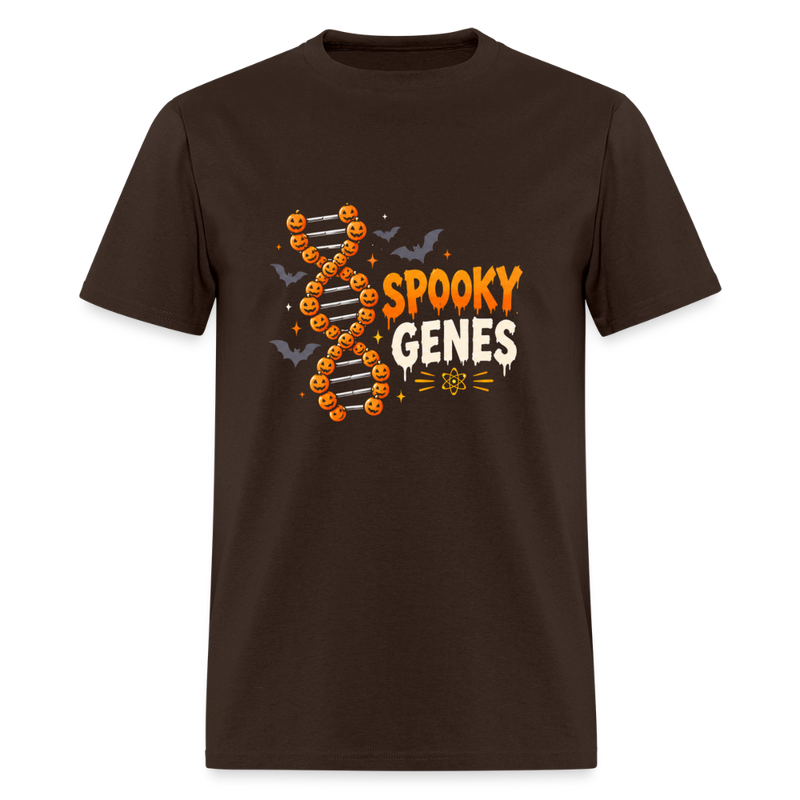Spooky Genes Halloween Men's T-Shirt - brown