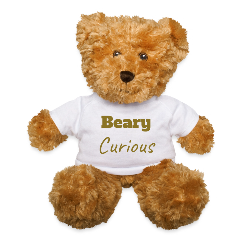 "BEARY Curious" - Teddy Bear SoftToy Plushy - white