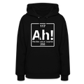 "Ah! The Element of Surprise" Science T-Shirt – Funny Chemistry Shirt - Women's Hoodie - black