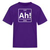 "Ah! The Element of Surprise" Kids Science T-Shirt – Funny Chemistry Tee Inspired by Project Hail Mary - purple