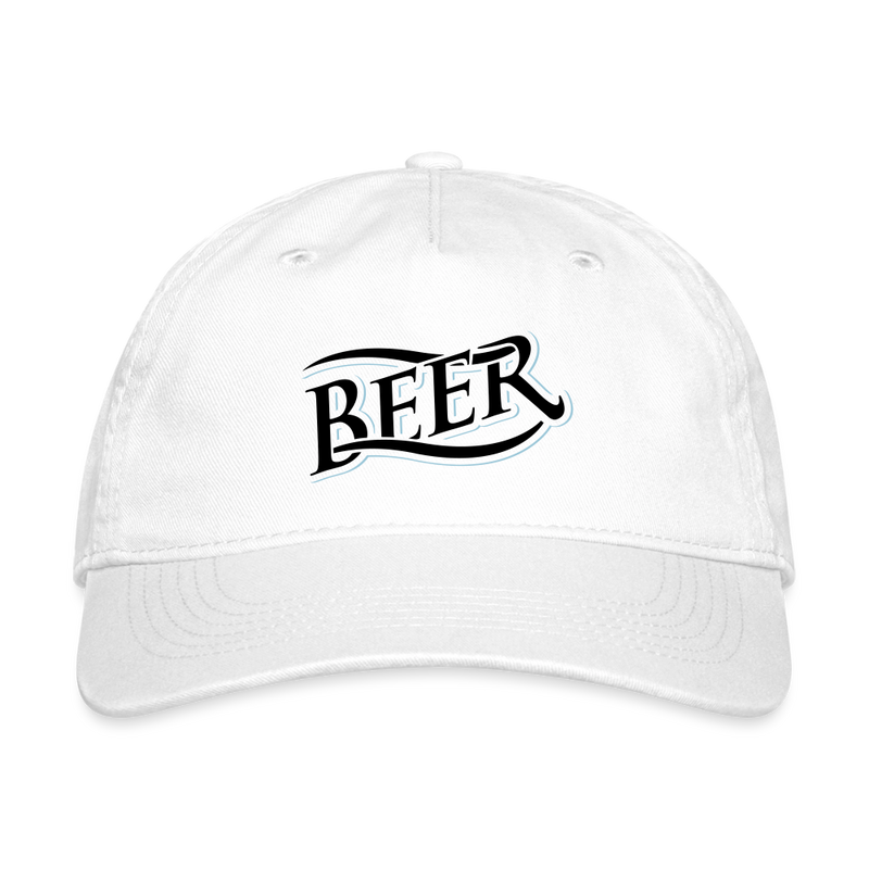 Organic Baseball Cap - white