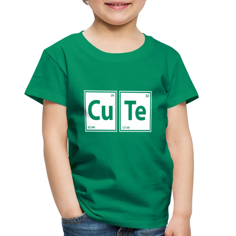 "CUTE" - Toddler Premium T-Shirt - kelly green