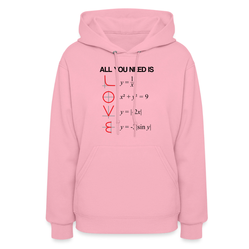 "All You Need Is Love" Women's Hoodie - classic pink