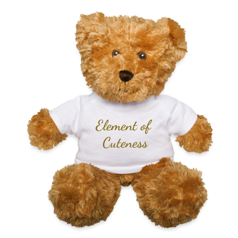"Element of Cuteness Bearium (Br) " - Teddy Bear SoftToy Plushy - white