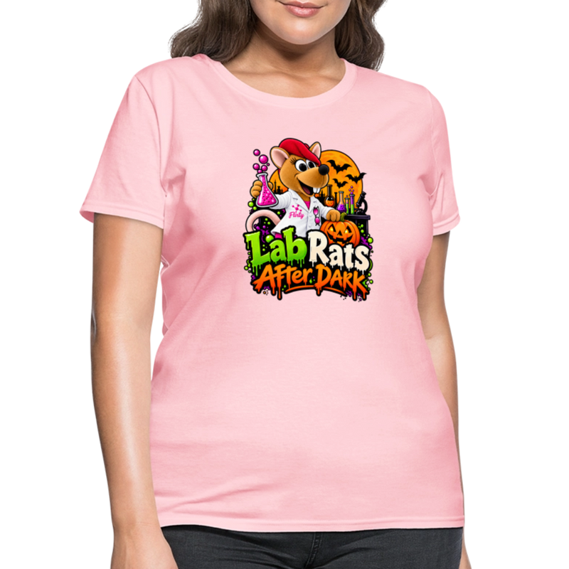 Flirty Lab Rats after Dark - Halloween Women's T-Shirt - pink