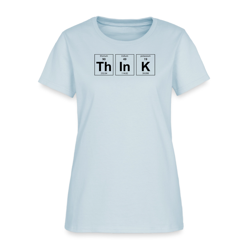"Think" - Women's T-Shirt - light blue