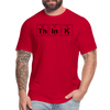 THINK - Unisex Jersey T-Shirt by Bella + Canvas - red