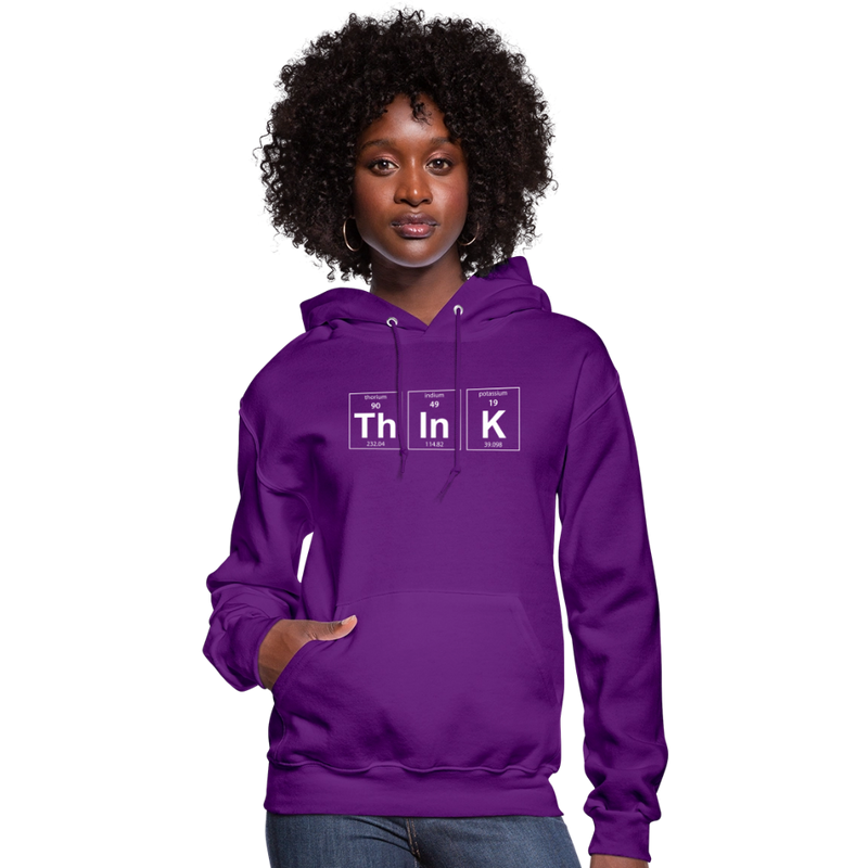 "Think" - Women's Hoodie - purple