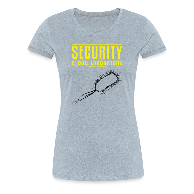 "Security E. Coli Laboratory" -  Women’s Premium T-Shirt - heather ice blue