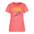 "Security E. Coli Laboratory" -  Women's T-Shirt - coral