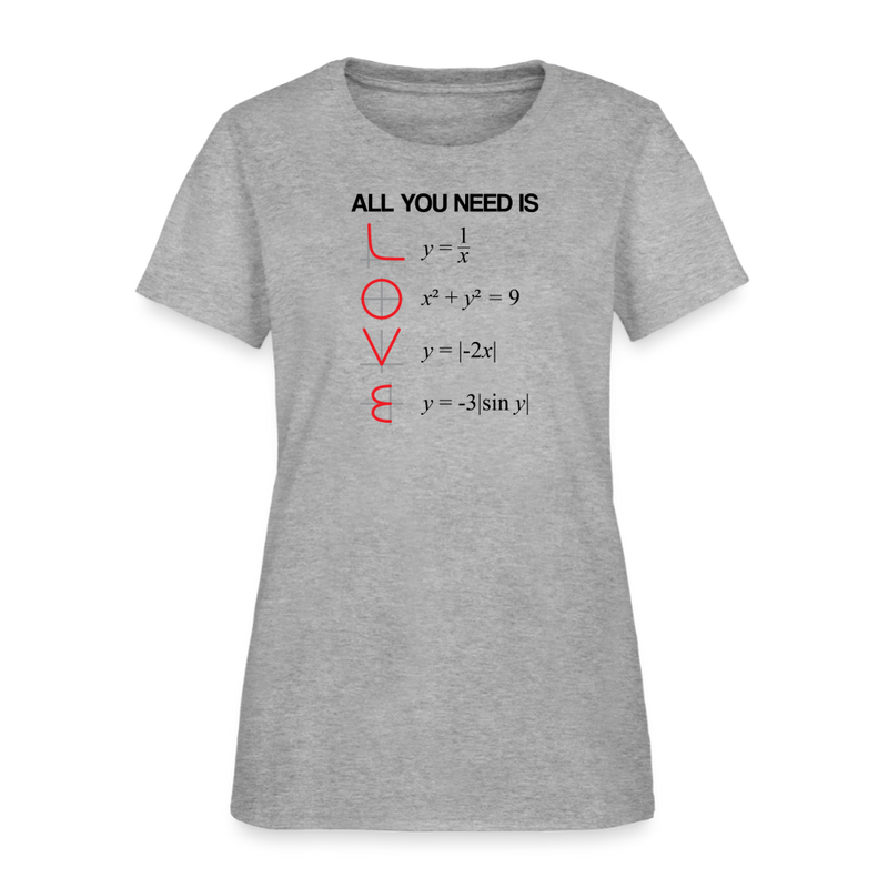 "All You Need is LOVE" - Women's T-Shirt - heather gray