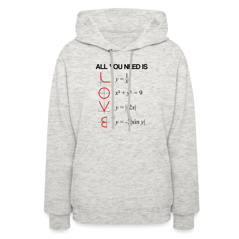 "All You Need Is Love" Women's Hoodie - heather oatmeal