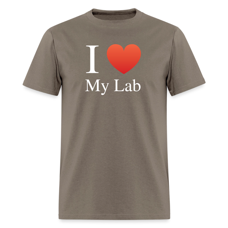 "I Love My Lab" - Men's T-Shirt | GILDAN 5000 - safari