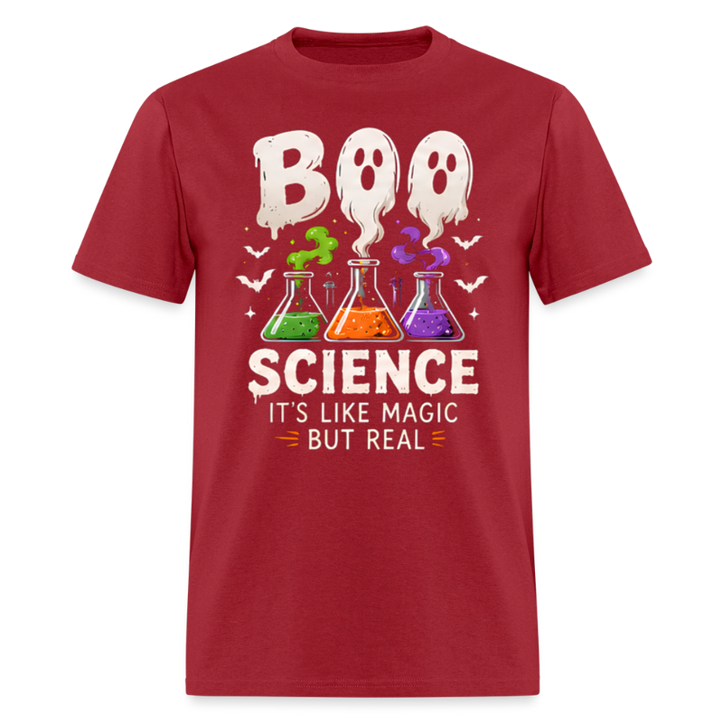 BOO SCIENCE HALLOWEEN Men's T-Shirt - true red