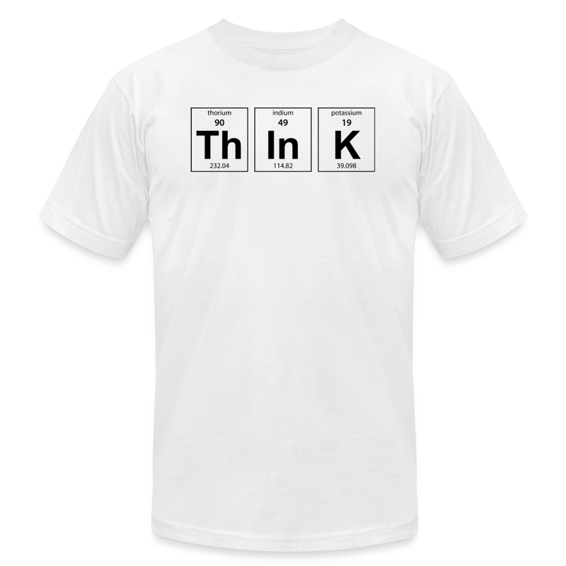 THINK - Unisex Jersey T-Shirt by Bella + Canvas - white