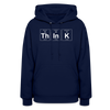 "Think" - Women's Hoodie - navy