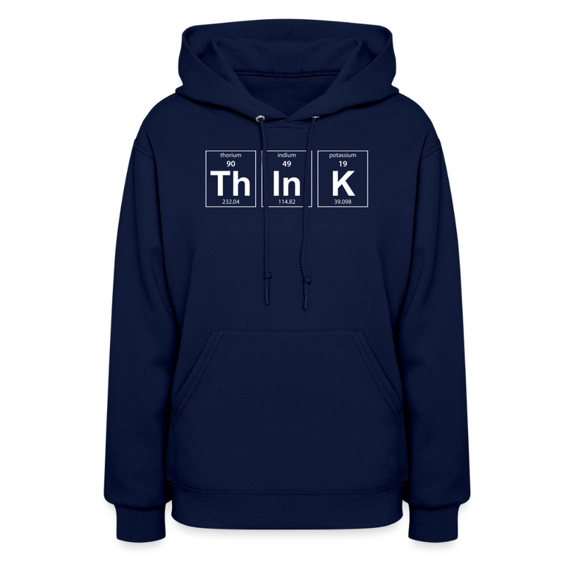 "Think" - Women's Hoodie - navy