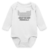 "I Wear This Shirt Periodically" - Long Sleeve Baby Bodysuit - white